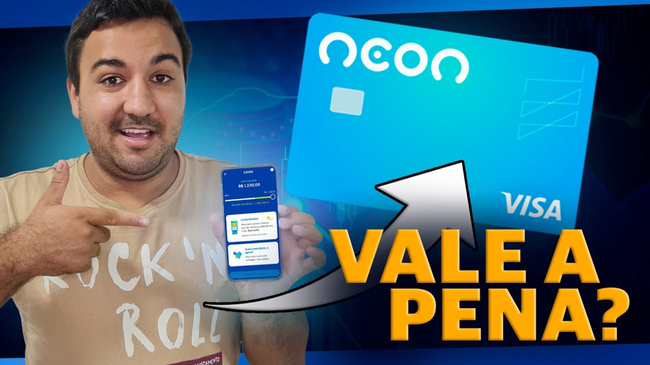 O Banco Neon tem um cartão de crédito sem anuidade, perfeito para você!